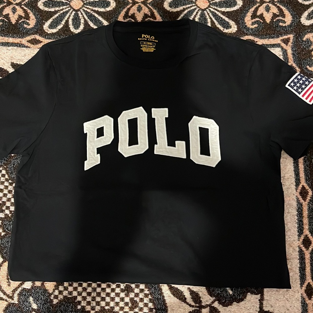 *POLO* Ralph Lauren U.S.A Flag Patch T-shirt